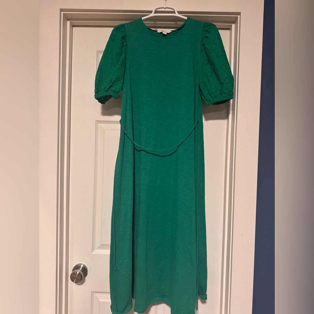 Boden Green Textured Dress